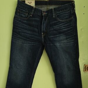 Hollister Men's Deep Indigo Bootcut Jeans